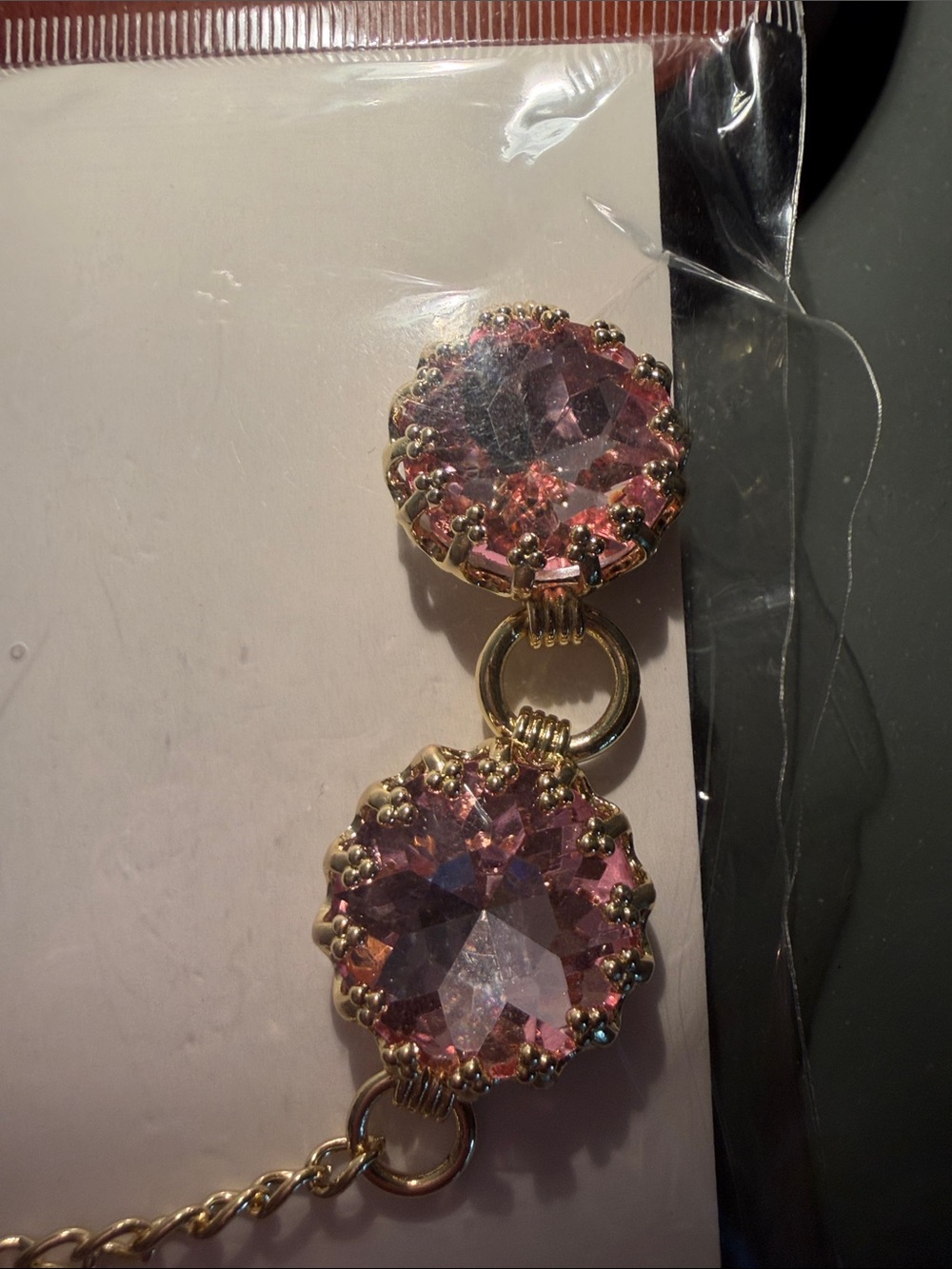 NEW Feed Me Gems Blush Pink “Gemini Necklace” - Picture 6 of 11